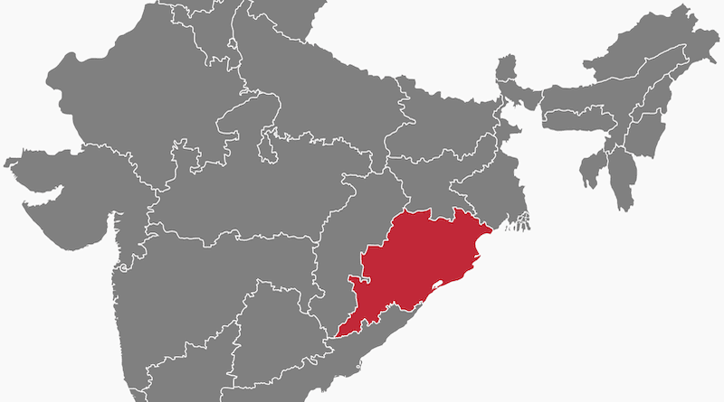 Location of Odisha in India. Credit: Wikipedia Commons