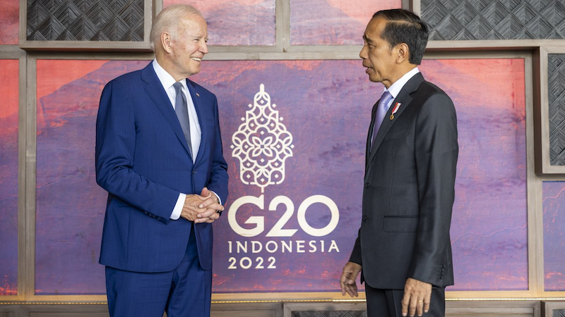 US President Joe Biden with Indonesia's President Joko Widodo. Photo Credit: The White House