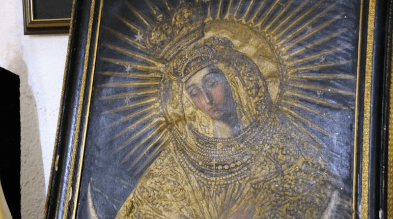 Image of Our Lady of the Gate of Dawn. Credit: St. Nicholas Parish, Kyiv, Ukraine.