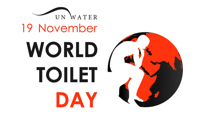 Logo for UN World Toilet Day. Credit: UN, Wikipedia Commons