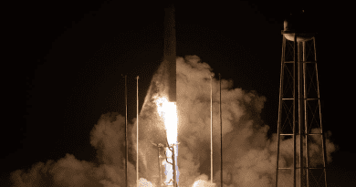A Northrop Grumman Antares rocket, with the company's Cygnus spacecraft aboard, launched at 5:32 a.m. EST, Monday, Nov. 7, 2022, from the Mid Atlantic Regional Spaceport's Pad-0A, at NASA's Wallops Flight Facility in Virginia. Northrop Grumman's 18th contracted cargo resupply mission with NASA to the International Space Station will deliver more than 8,000 pounds of science and research, crew supplies and spacecraft hardware to the orbital laboratory and its crew. This Cygnus spacecraft is named after the first American woman in space, Sally Ride. Credits: NASA/Jamie Adkins