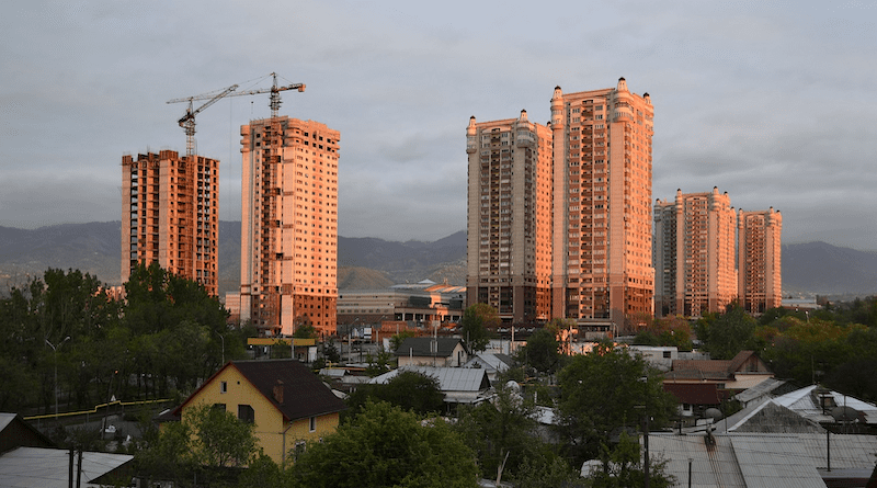 Apartment buildings in Almaty, Kazakhstan