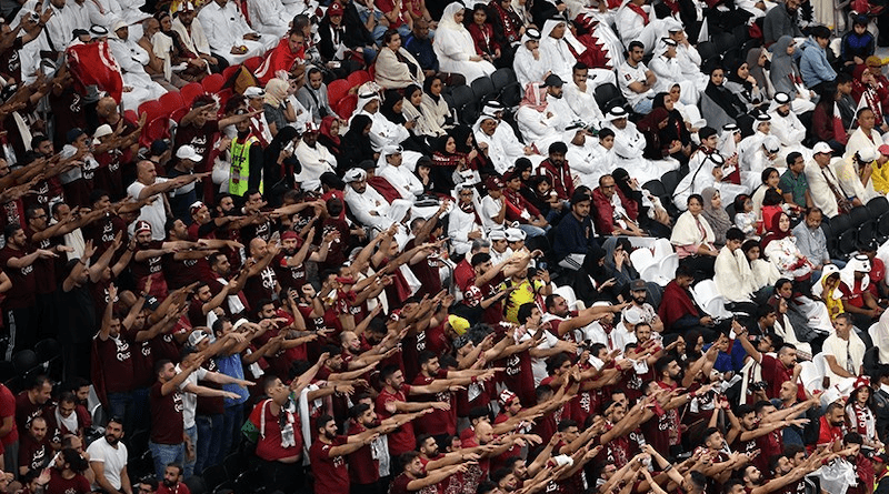 Qatari supporters at Qatar 2022 World Cup. Photo Credit: Tasnim News Agency