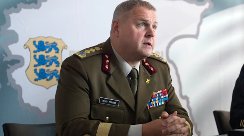 Estonian Lieutenant General Riho Terras was commander of the Estonian Defense Forces from 2011 to 2018. Photo Credit: RFE/RL, Public Domain