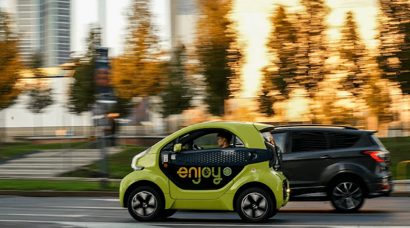 Enjoy, Eni's car sharing service. Photo Credit: Eni