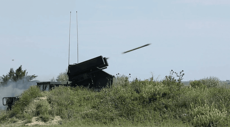 A AN/TWQ-1 Avenger missile system fires on an airborne target during a live-fire exercise in support of Saber Guardian 21, June 9, 2021. Photo Credit: Army Spc. Jabari Clyburn