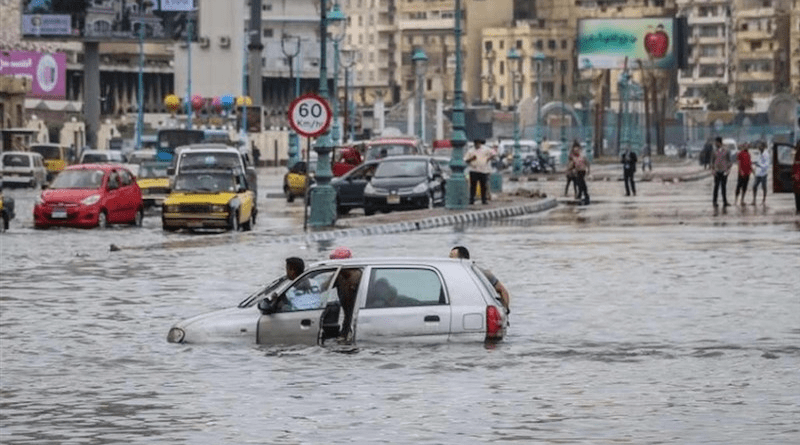 Flooding in Alexandria, Egypt. Photo Credit: Tasnim News Agency