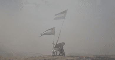 Palestinian Flag Man Smoke Palestinian Palestine