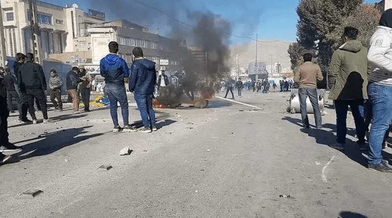 Anti-regime protest in Iran. Photo Credit: PMOI/MEK.