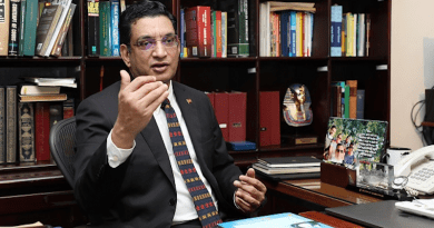 Minister of Foreign Affairs of Sri Lanka, Ali Sabry while talking to Sri Lanka Guardian at his residence in Colombo [ Photo: Laknath Seneviratne/ Sri Lanka Guardian, photo supplied ]