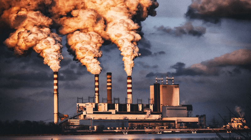 Power Station Combined Heat And Power Plant Chimneys Pollution