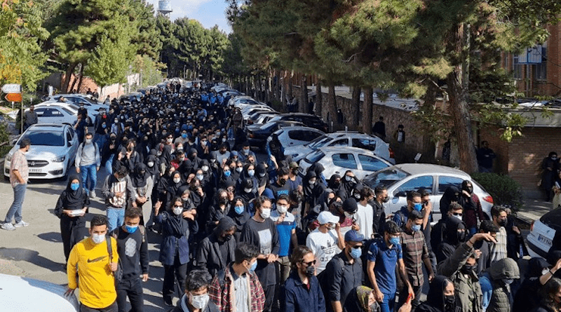 Anti-regime protest in Iran. Photo Credit: PMOI/MEK.