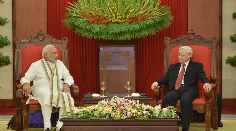 File photo of India's Prime Minister Shri Narendra Modi with the General Secretary of the Communist Party of Vietnam, Mr. Nguyen Phu Trong. Photo Credit: India's Prime Minister Office, Wikipedia Commons