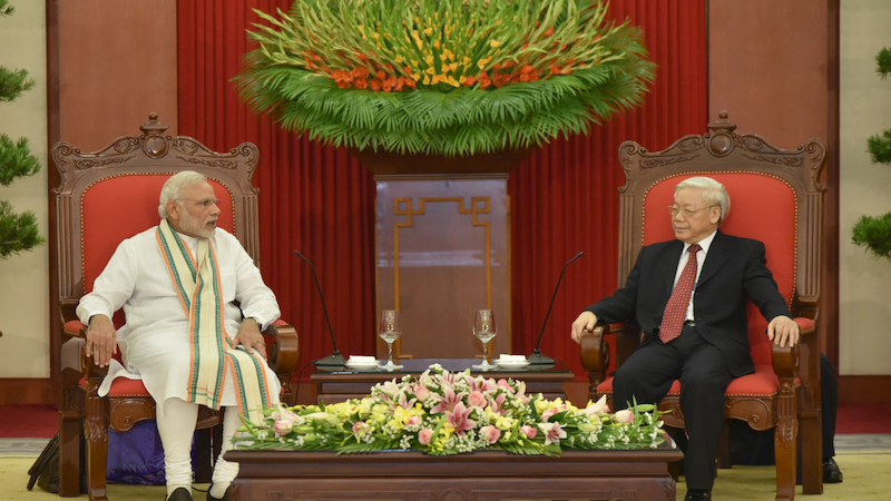 File photo of India's Prime Minister Shri Narendra Modi with the General Secretary of the Communist Party of Vietnam, Mr. Nguyen Phu Trong. Photo Credit: India's Prime Minister Office, Wikipedia Commons