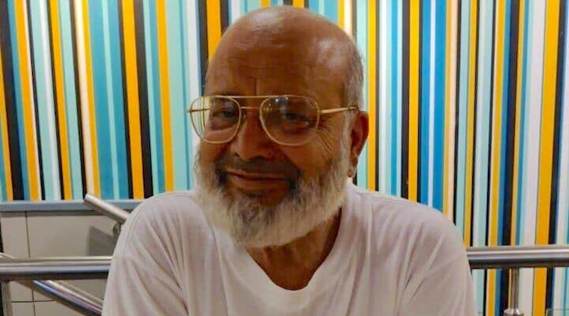 Saifullah Paracha, photographed after his release from Guantánamo, having a cup of tea in a branch of McDonald’s in Karachi. (Photo supplied via https://www.andyworthington.co.uk)