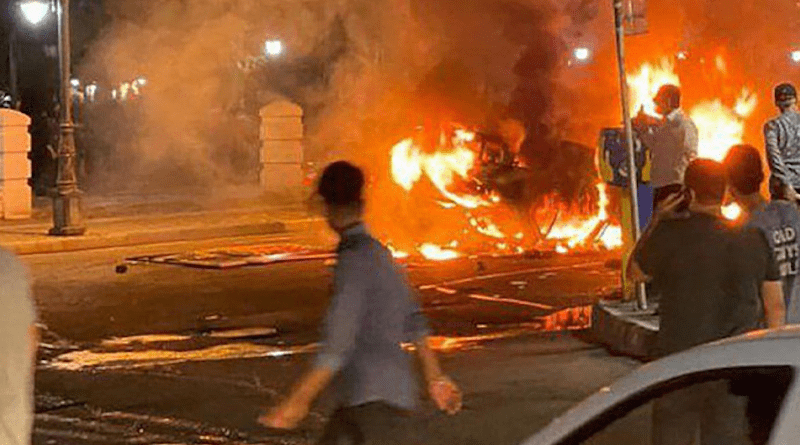 Anti-regime protest in Iran. Photo Credit: PMOI/MEK