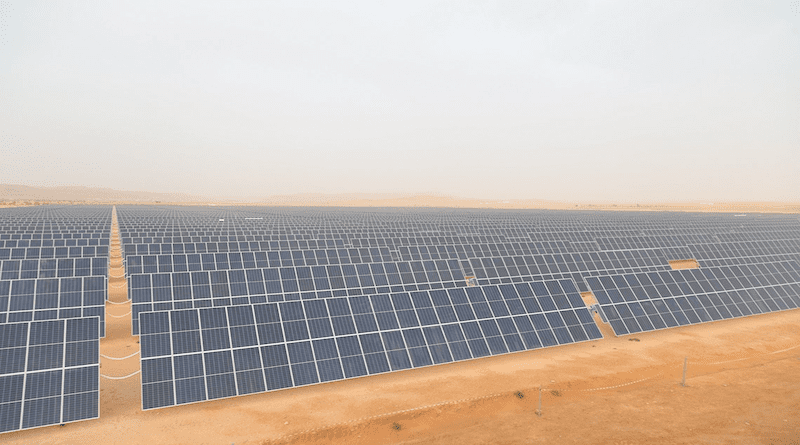 Photovoltaic plant in Tataouine, southern Tunisia. Photo Credit: Eni