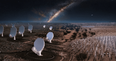 How the two SKA sites in Australia and South Africa will look when the telescopes are complete. Copyright: Courtesy of SKAO images. (CC BY 3.0)