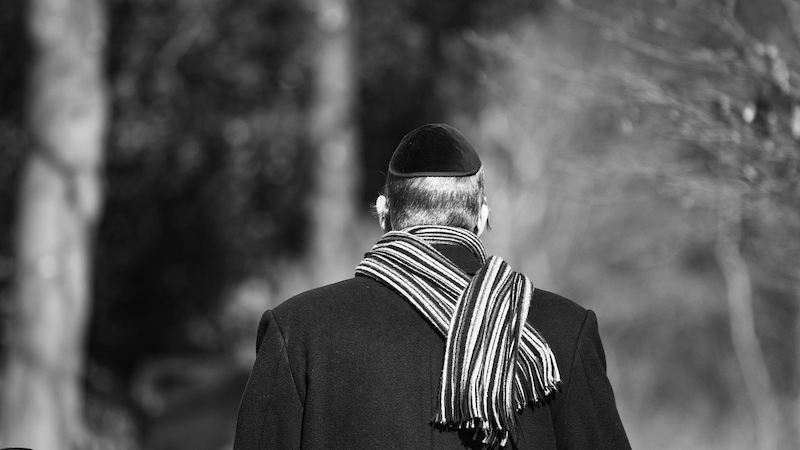 Man Jewish Skullcap Kippah Jew Religious