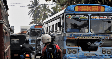 Sri Lanka Air Pollution Traffic Motor Jam City Transport Street The Vehicle City