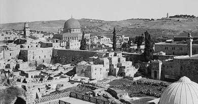 The Moroccan Quarter of East Jerusalem, which was destroyed by Israeli forces at the end of the Six-Day War. (Wikimedia Commons)
