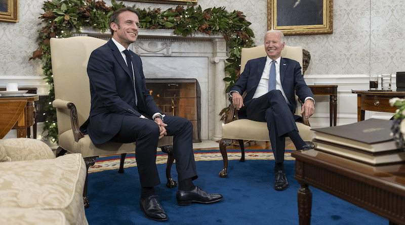 France's President Emmanuel Macron with US President Joe Biden. Photo Credit: The White House