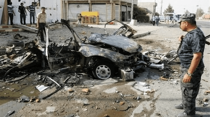 Aftermath of roadside bomb attack near the northern city of Kirkuk. Photo Credit: Tasnim News Agency