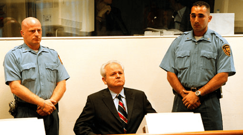 Slobodan Milosevic testifying at The Hague. Photo Credit: ICTY