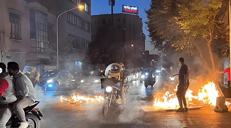 Anti-regime protest in Iran. Photo Credit: PMOI/MEK