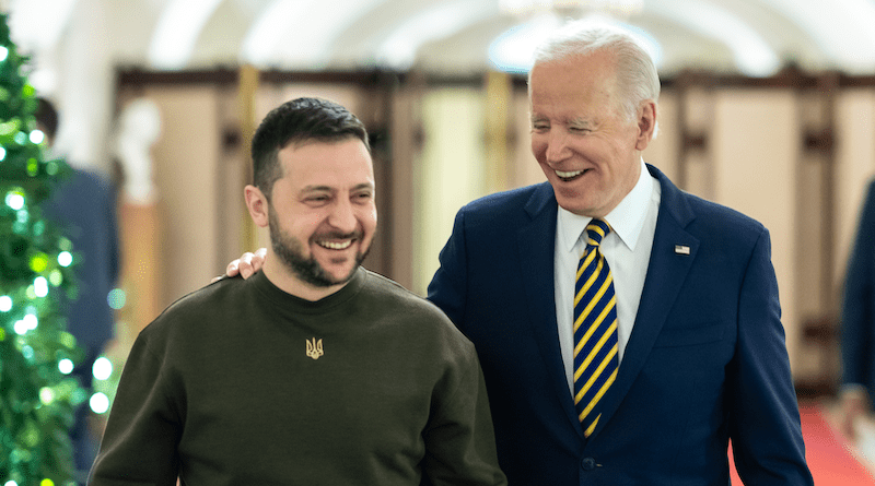 Ukraine's President Volodymyr Zelenskyy with US President Joe Biden. Photo Credit: The White House