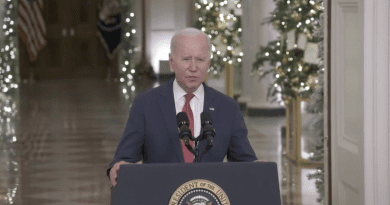 US President Joe Biden delivers Christmas Address. Photo Credit: White House video screenshot
