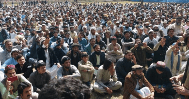 File photo of a Pashtun protest in Mir Ali, North Waziristan, Pakistan. Photo Credit: RFE/RL
