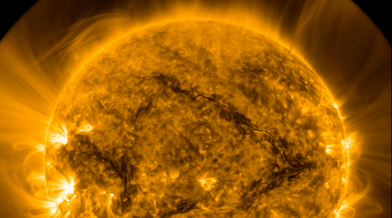 Halo-like solar corona. CREDIT: NASA
