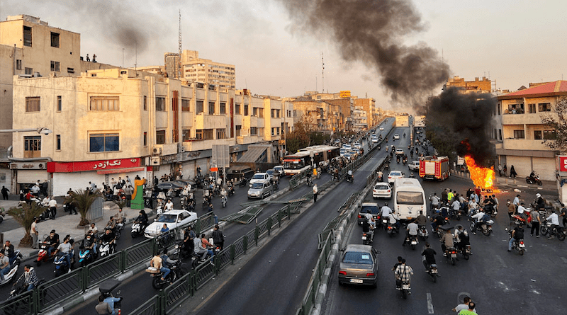 Anti-regime protest in Iran. Photo Credit: PMOI/MEK