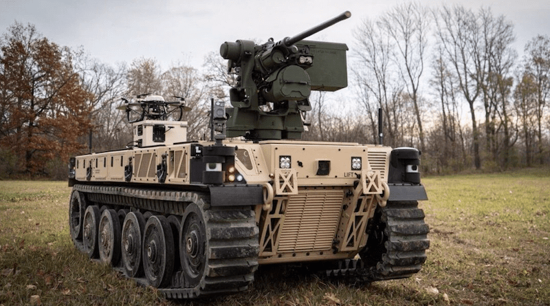 New technology could enable an unmanned ground vehicle to be programmed with Army/Defense Innovation Unit software. Photo Credit: Army