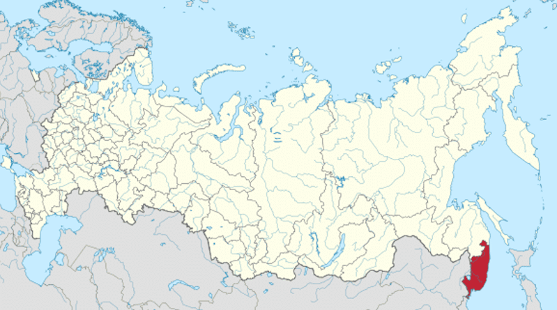 Location of Primorsky Krai in Russia. Credit: Wikipedia Commons
