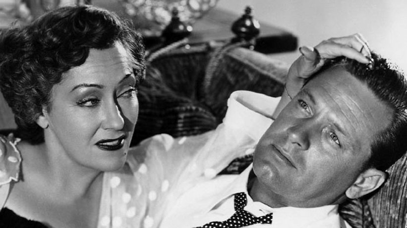 Detail of studio publicity portrait for the 1950 film Sunset Boulevard — with Gloria Swanson and William Holden. Photo Credit: Studio publicity still, Wikipedia Commons