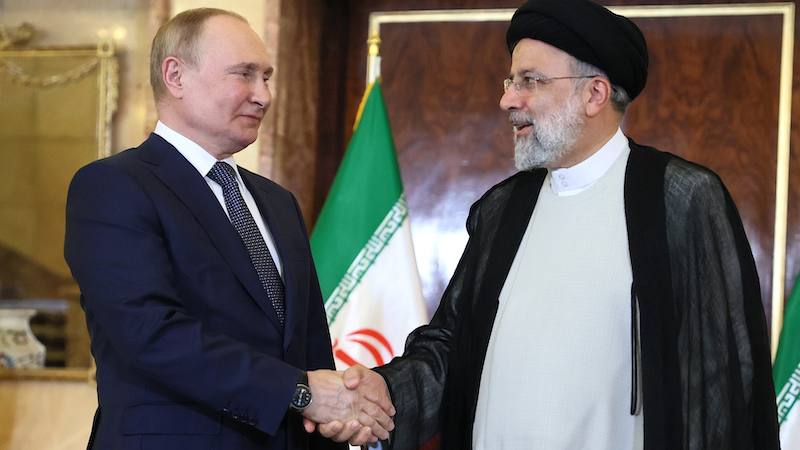 Russia's President Vladimir Putin with Iran's President Ebrahim Raisi. Photo Credit: Kremlin.ru