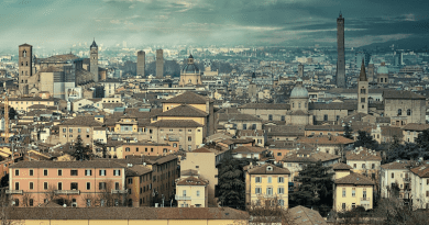 Bologna Italy Historically Cityscape Overcast