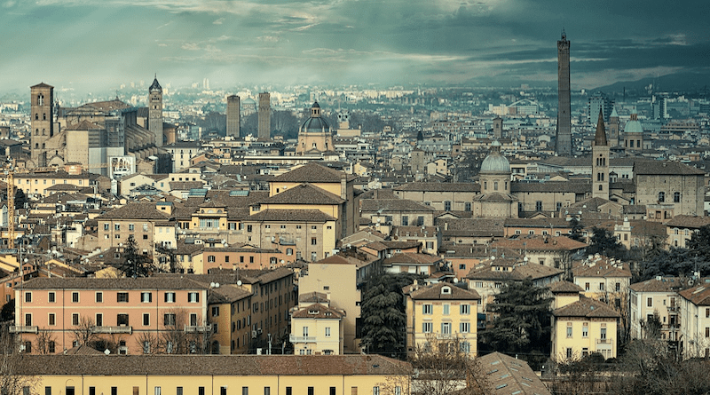 Bologna Italy Historically Cityscape Overcast
