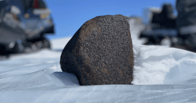 The 17-pound meteorite CREDIT: Courtesy of Maria Valdes