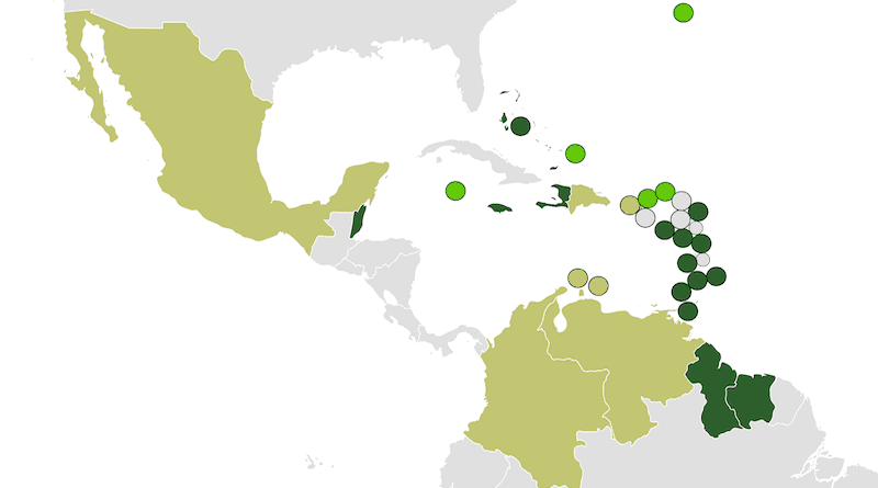 The Caribbean Community (CARICOM) bloc. Credit: Wikipedia Commons