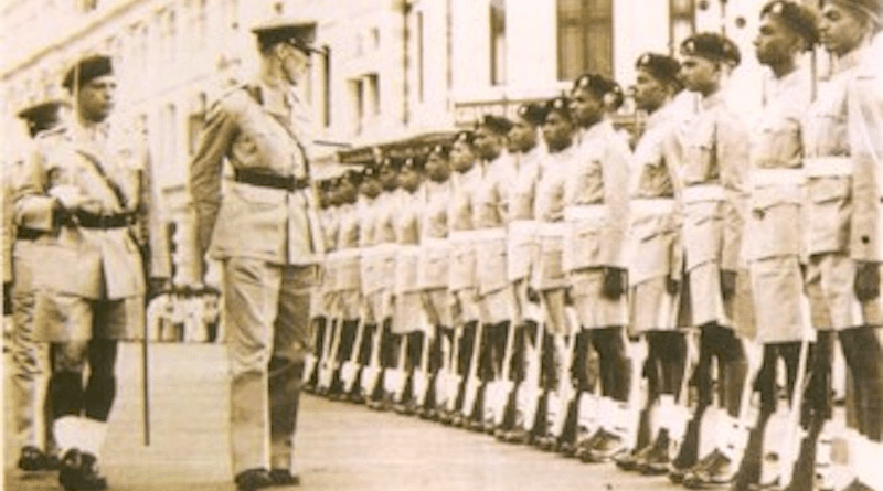 The Earl of Caithness inspecting a Ceylon Honor Guard unit. Photo Credit: Ceylon Army, Wikipedia Commons