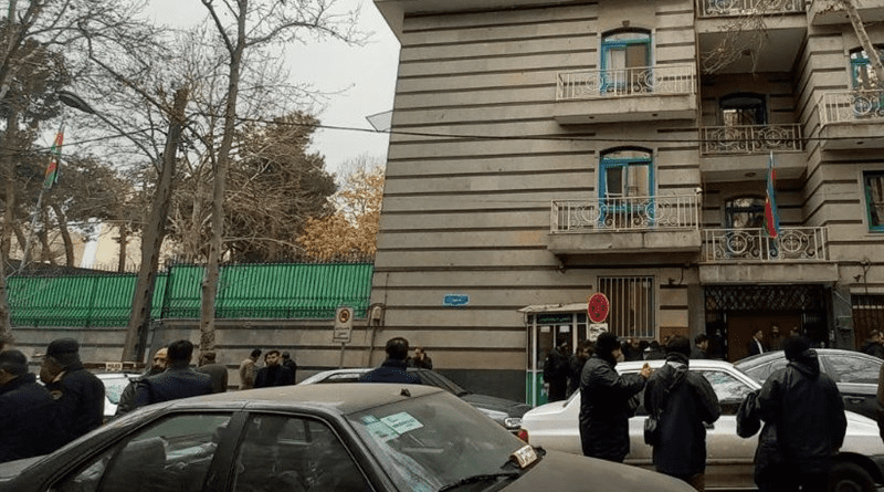 Azerbaijan embassy in Tehran, Iran. Photo Credit: Tasnim News Agency