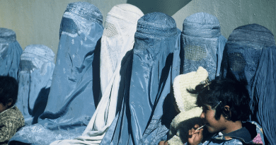 A group of women in Afghanistan wearing burkas. Photo Credit: Nitin Madhav (USAID), Wikimedia Commons
