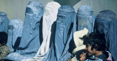 A group of women in Afghanistan wearing burkas. Photo Credit: Nitin Madhav (USAID), Wikimedia Commons