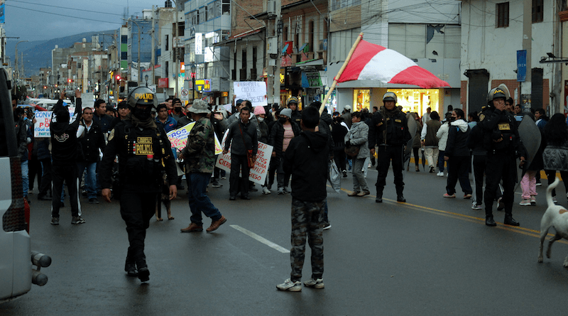 Protest in Peru. Photo Credit: Giancarlo Granza, Wikipedia Commons