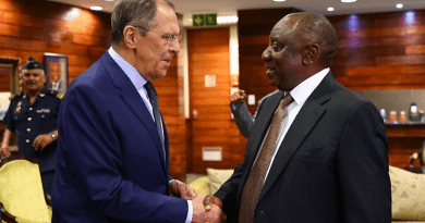 Russia's Minister of Foreign Affairs Sergey Lavrov with South Africa's President Cyril Ramaphosa. (photo supplied)