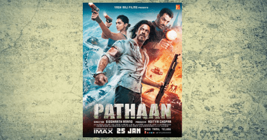Movie poster for Pathaan. Credit: Yash Raj Films, Wikipedia Commons
