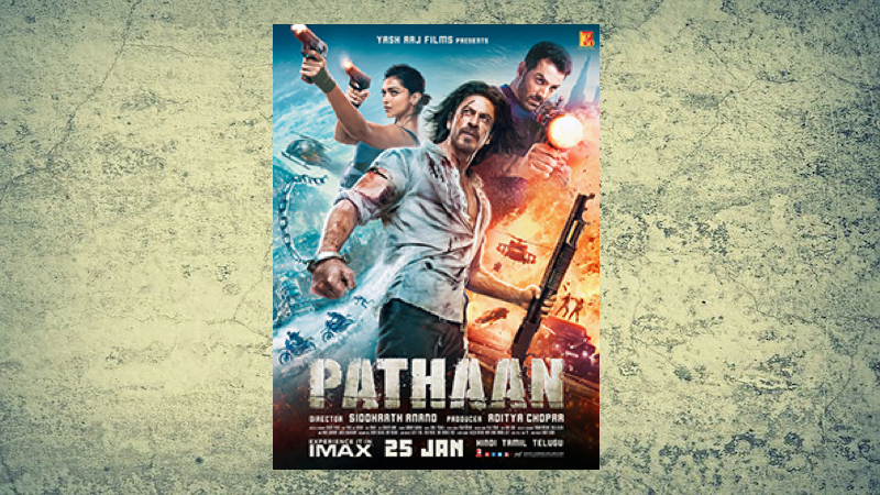 Movie poster for Pathaan. Credit: Yash Raj Films, Wikipedia Commons